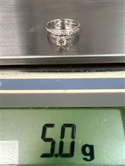 Lady's Diamond Wedding Set 13 Diamonds 1.01 Carat T.W. 14K White Gold 4.9g